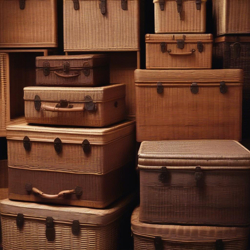 Wicker Trunks in Various Sizes and Styles