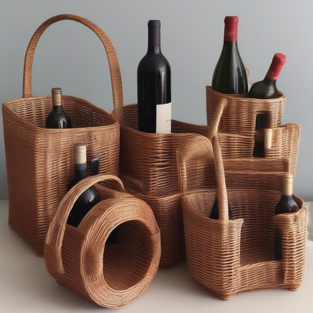 Variety of Wicker Wine Bottle Holders