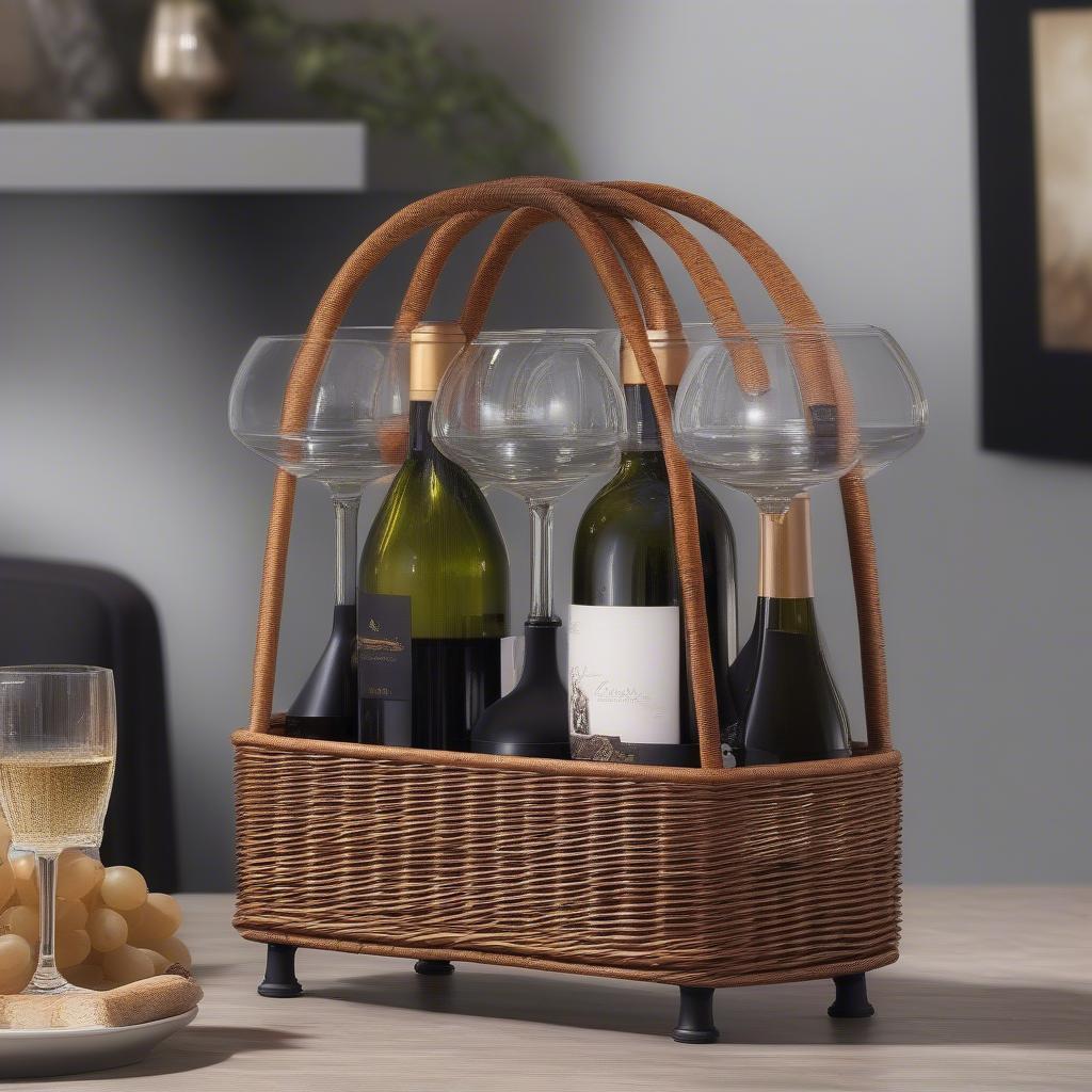 Benefits of Using a Wicker and Metal Wine Holder