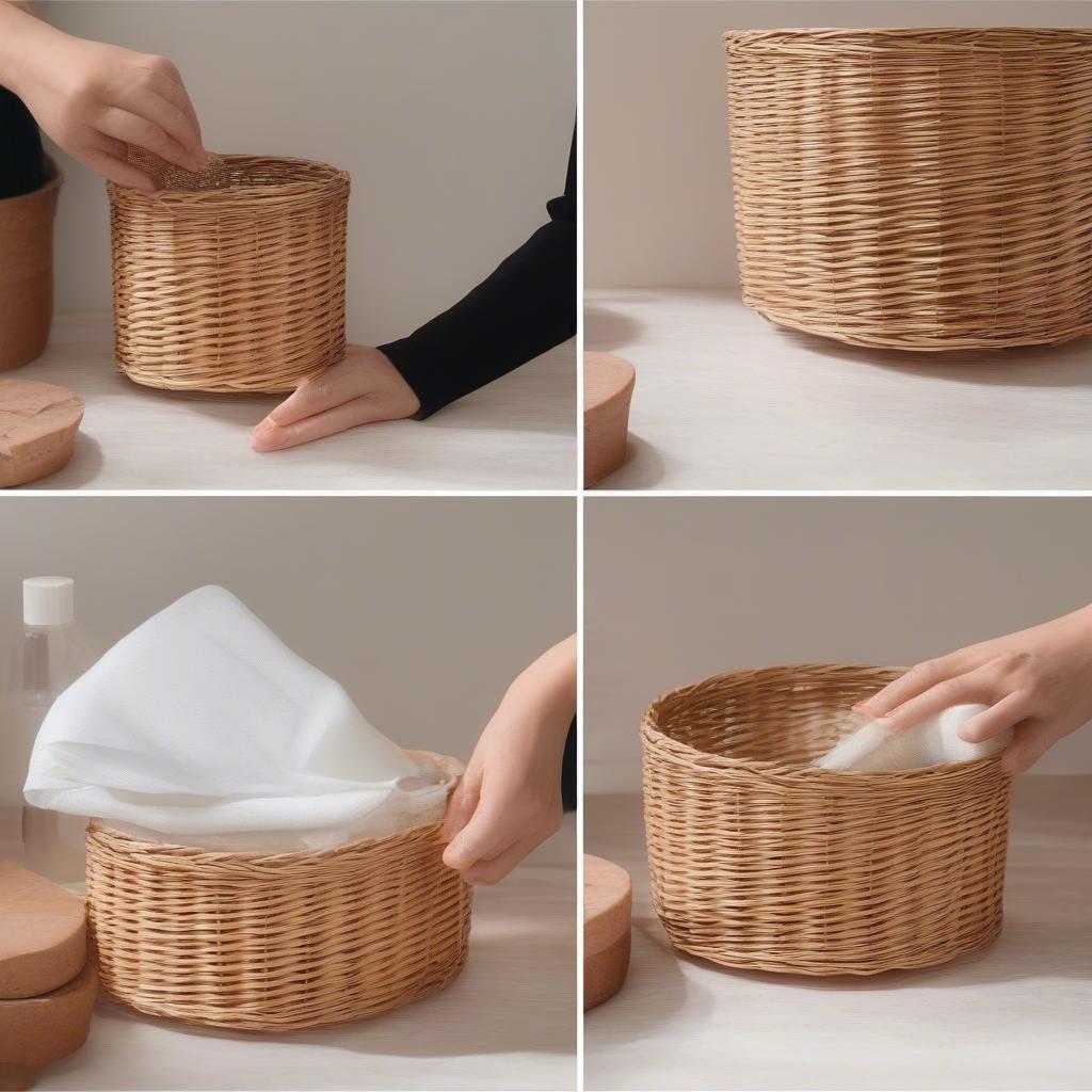 Maintaining Your Wicker Wrapping Paper Holder