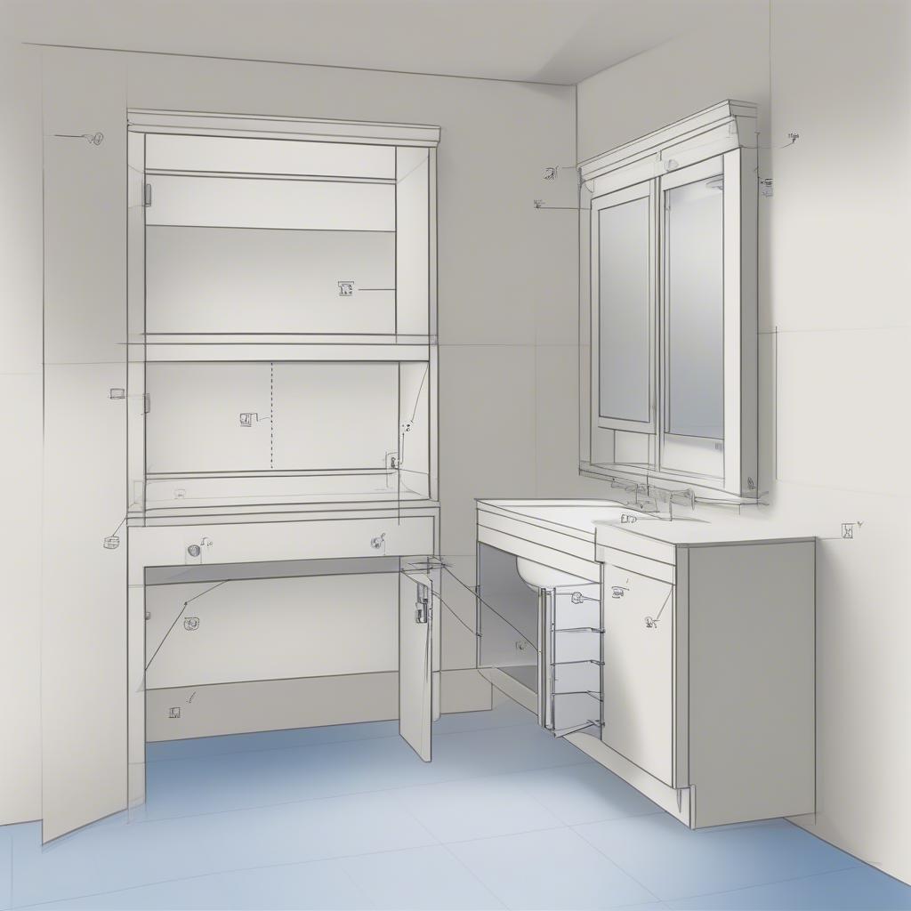 Installing a Wickes Bathroom Cabinet