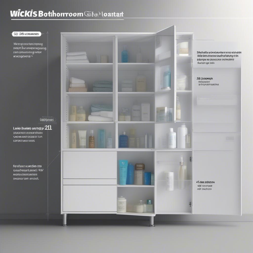 Wickes Bathroom Medicine Cabinets in Different Sizes