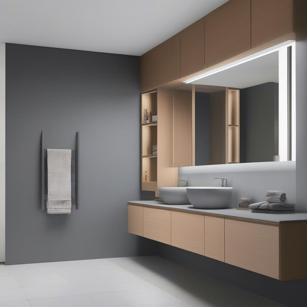 Different materials and finishes for Wickes bathroom mirror cabinets