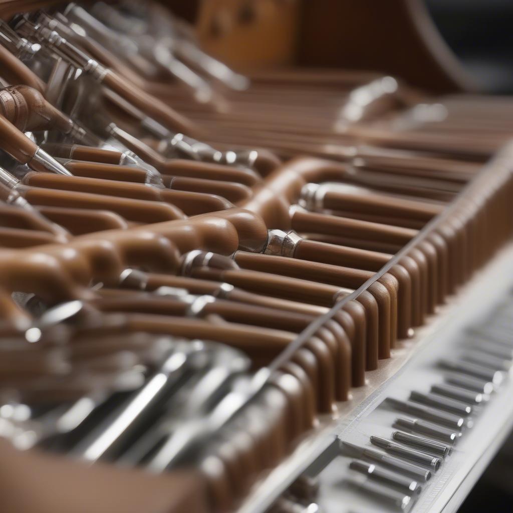 Detailed View of Wickes Cabinet Organ Pipes