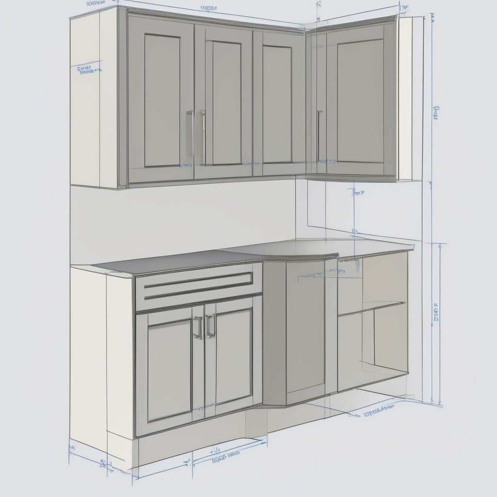 Diagram of Wickes Kitchen Cabinet Sizes