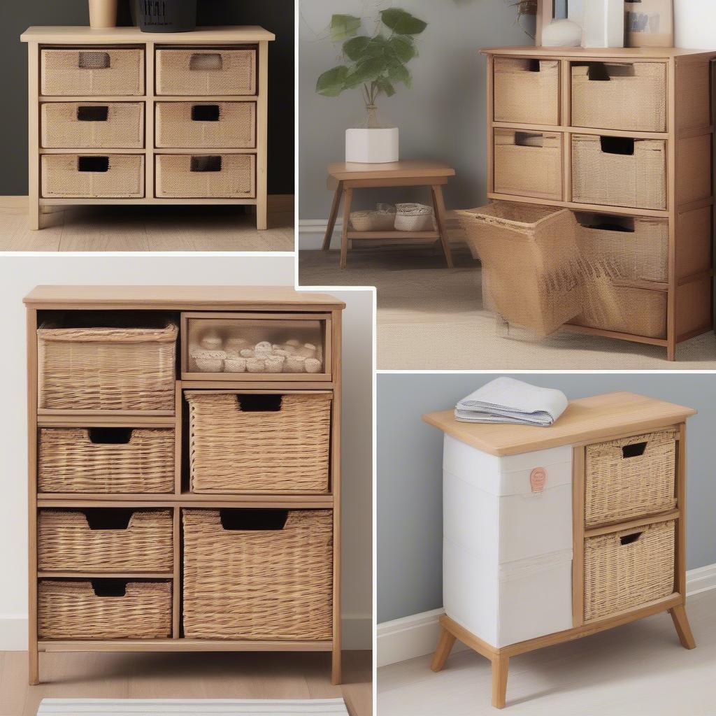 Shopping for Wood and Wicker Storage Drawers