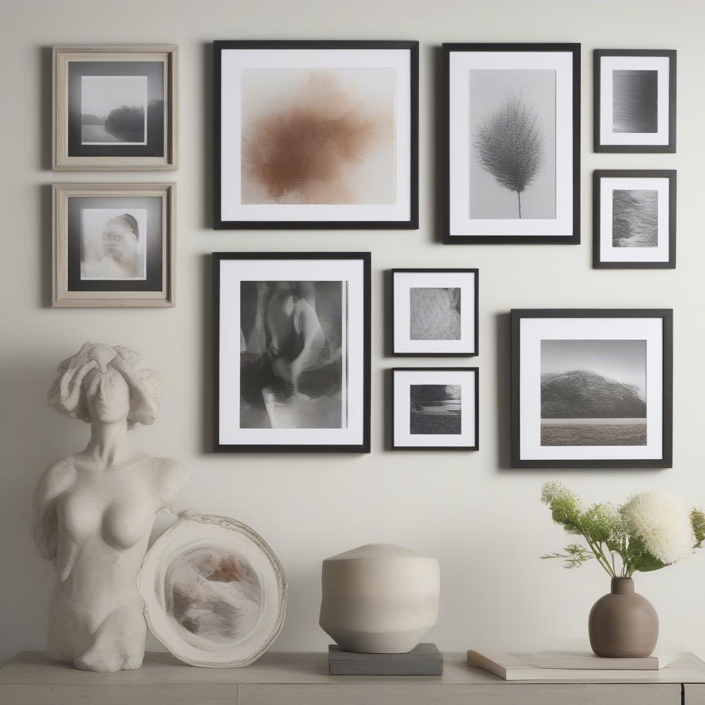 Different Gallery Wall Layouts Using 11x14 Frames