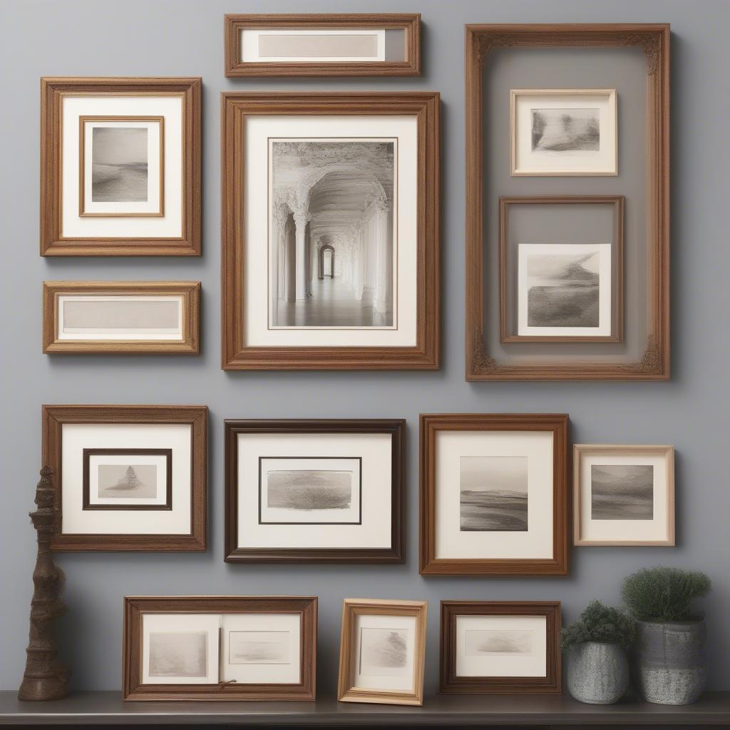 Different Styles of 11x14 Natural Wood Frames