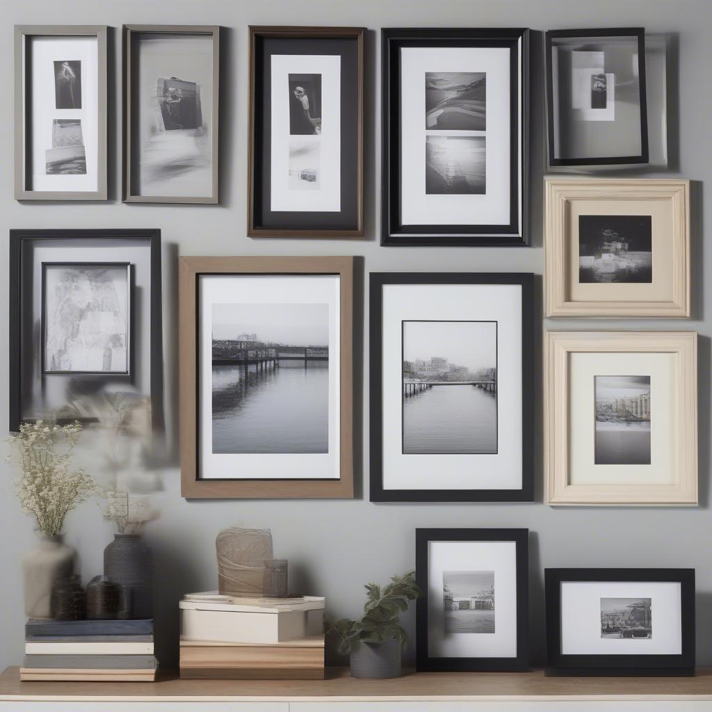 Various 11x14 Picture Frames with Mats