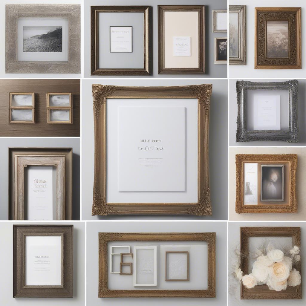 Different Styles of 11x14 Wedding Picture Frames