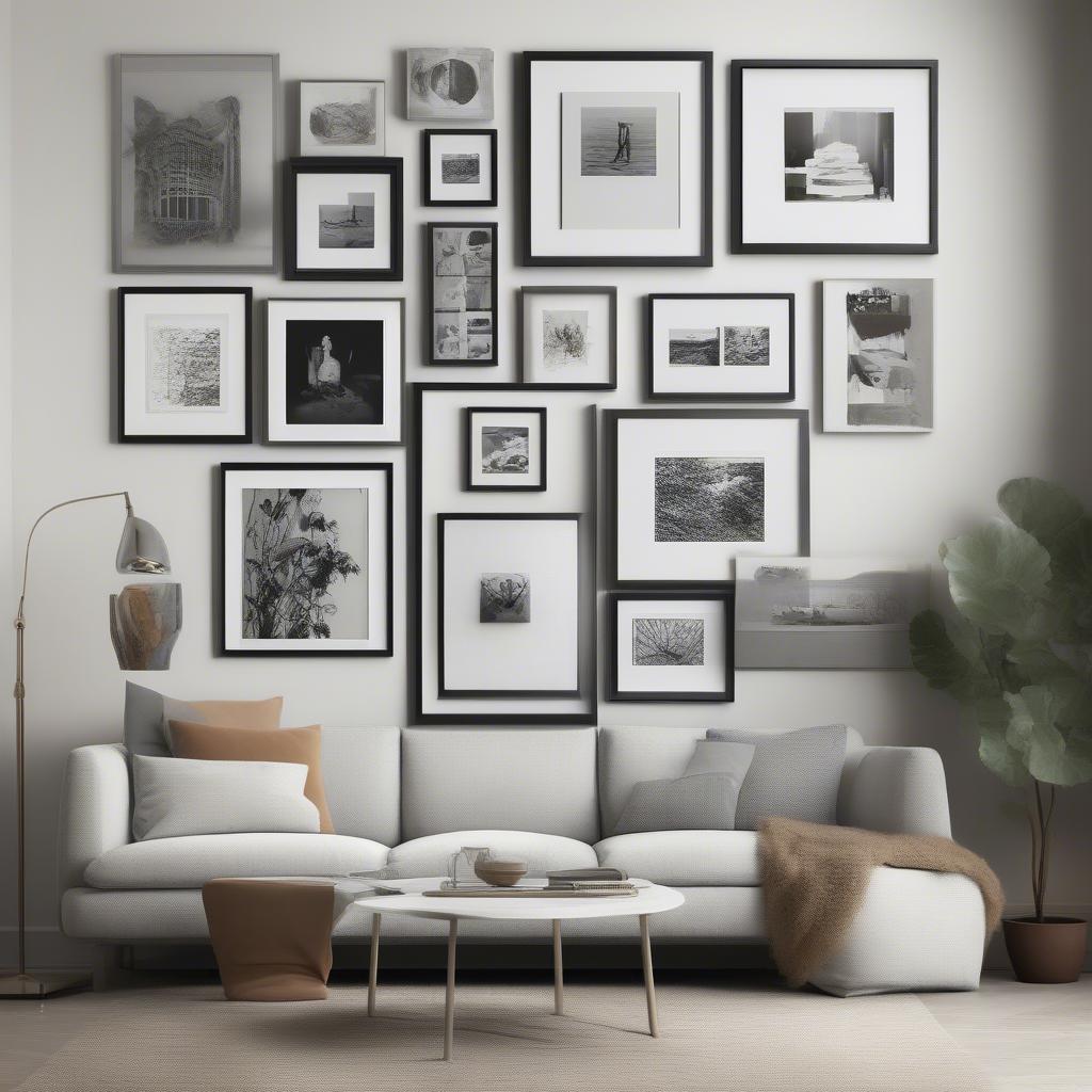 12x12 Picture Frame Gallery Wall Inspiration