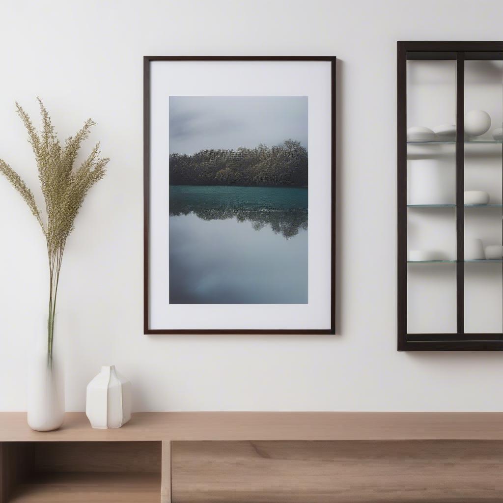 12x16 Floating Frame Displayed on a Wall