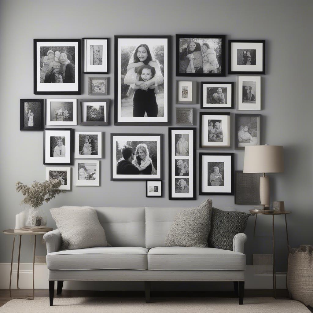 12x16 Frame in a Gallery Wall Arrangement