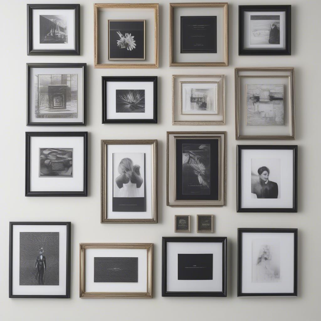 Variety of 16x16 Black Frames