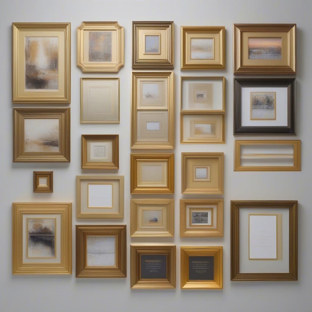 Different Gold Frame Finishes