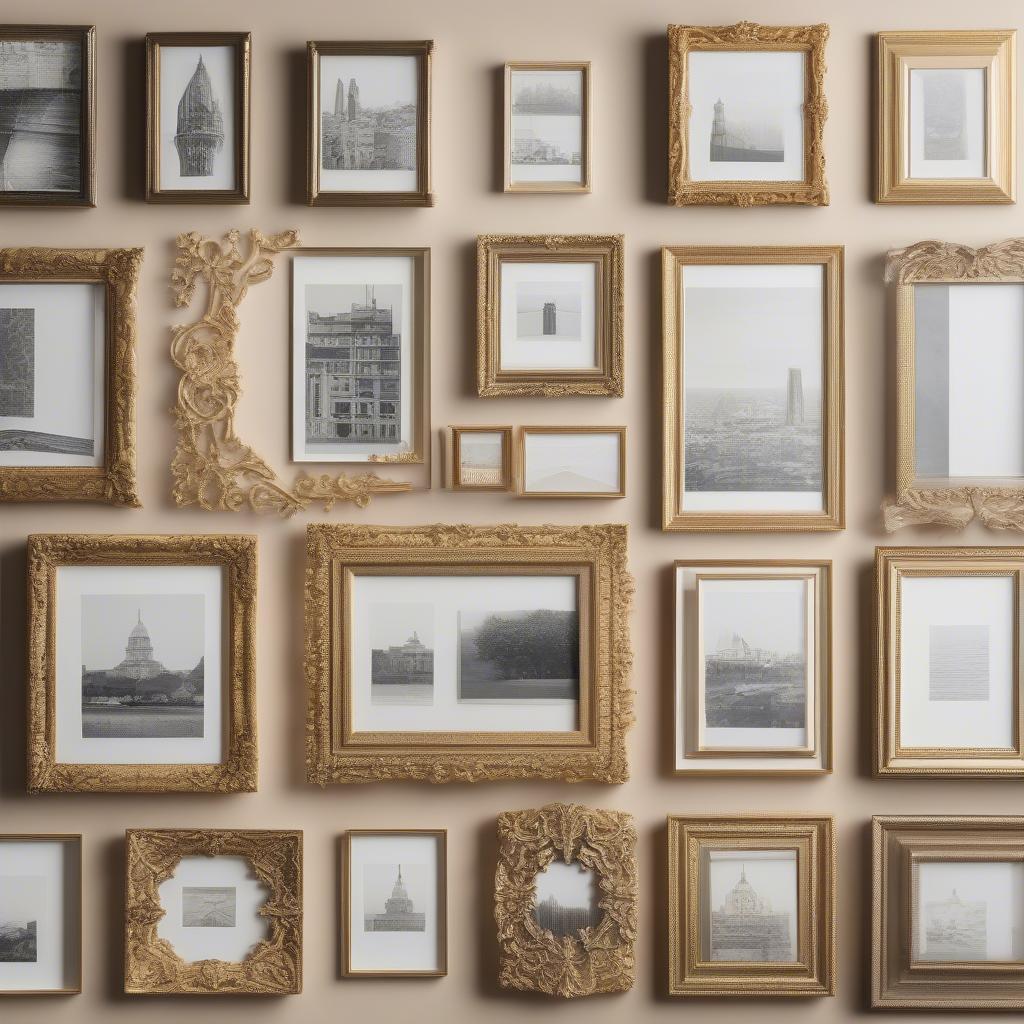 Various 16x16 Gold Frame Styles