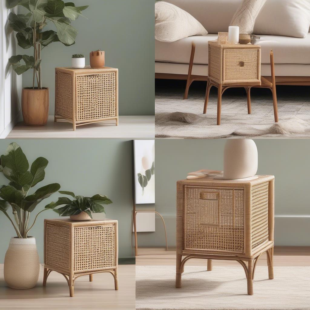 Versatile Uses of a 16x16x16 Rattan Cube