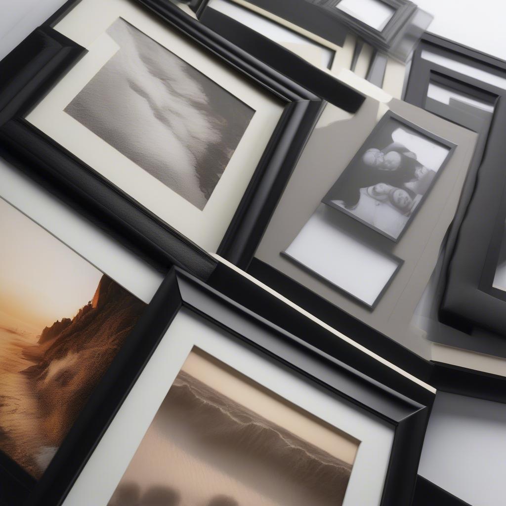 Matting Options for 16x20 Black Photo Frames