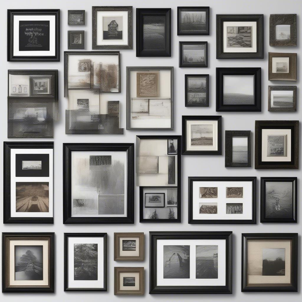 Different Styles of 16x20 Black Picture Frames