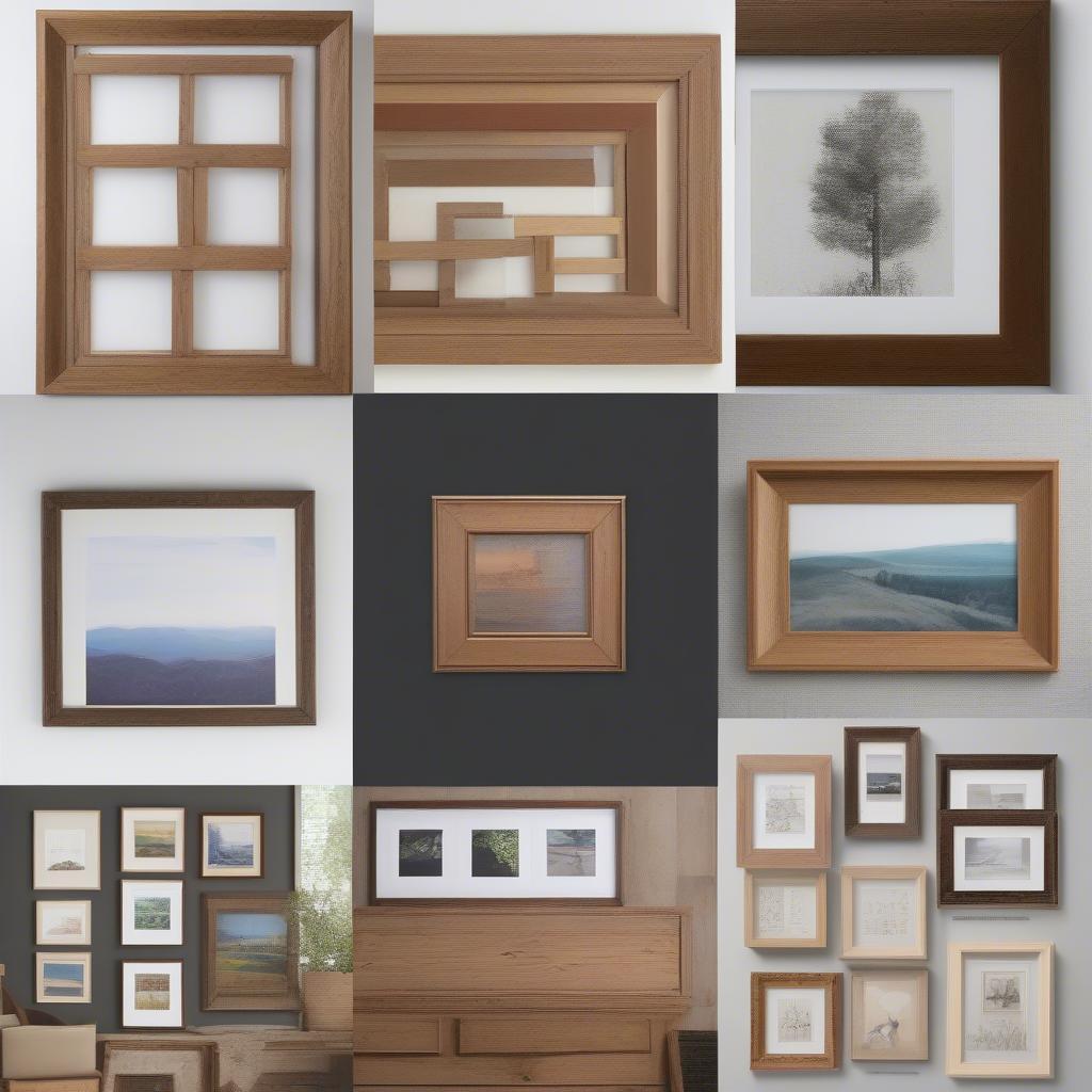 Showcase of Different 16x20 Natural Wood Frames