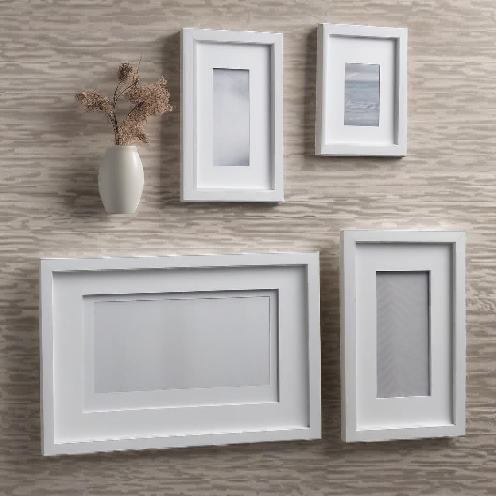 16x24 White Frames: Wood, Metal, and Composite