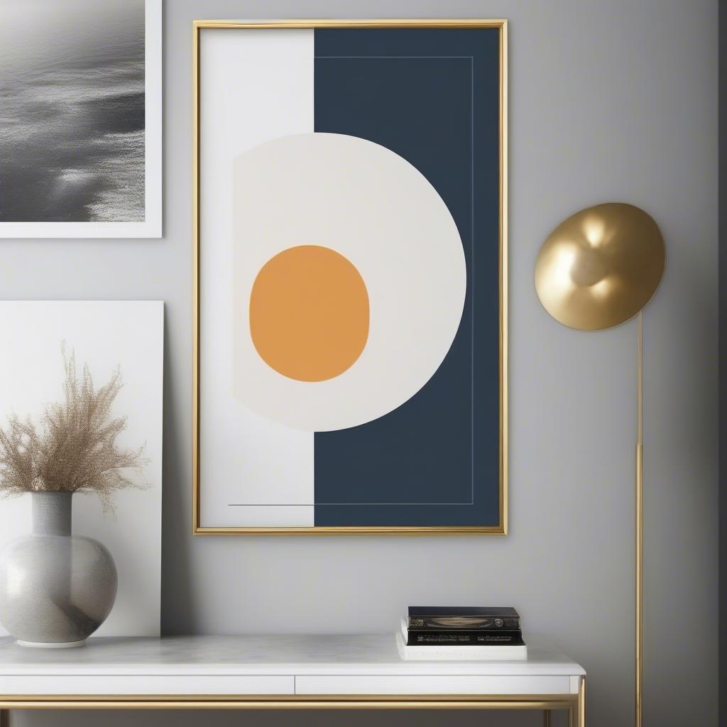 Modern Art in a 20x30 Gold Poster Frame