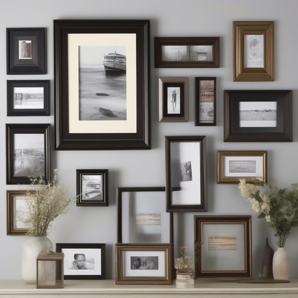 Different styles of 20x30 picture frames