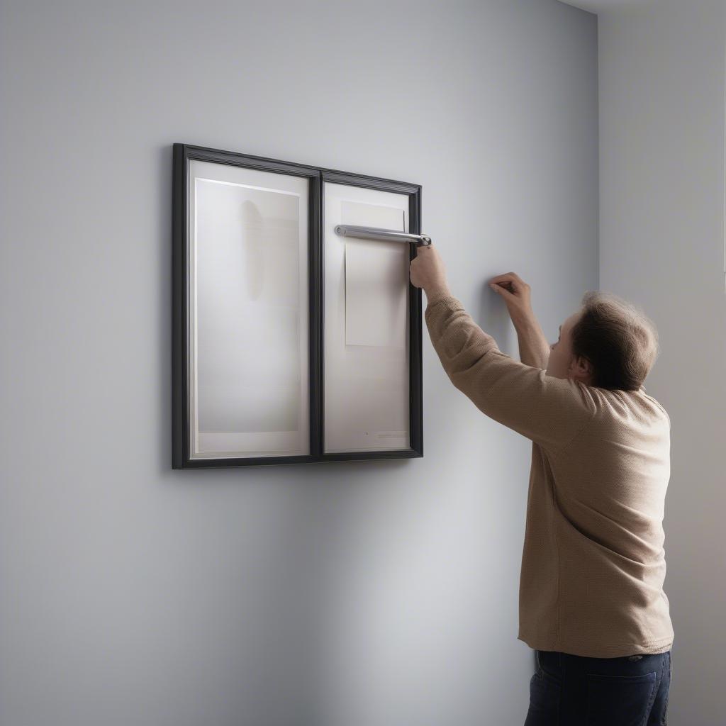 Installing a 20x30 Silver Poster Frame