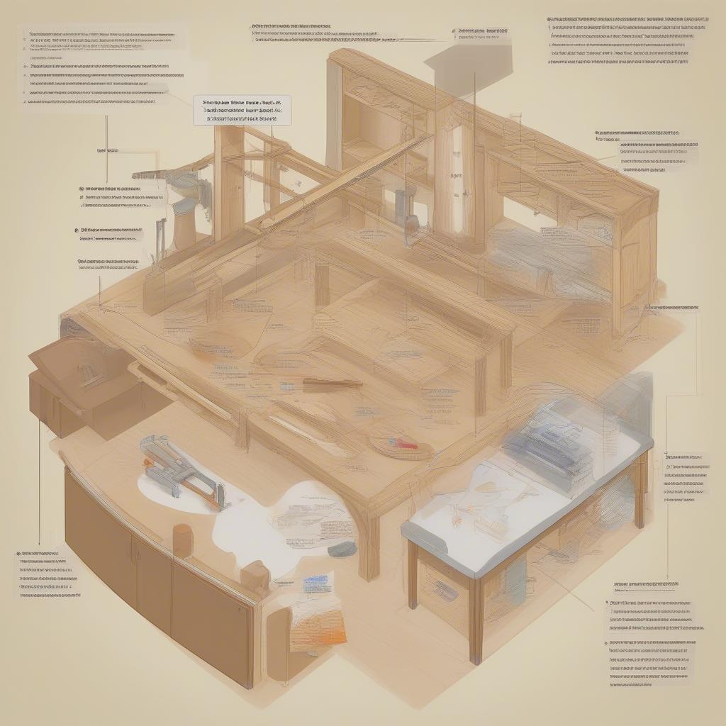 20x30 Wood Shop Layout Workflow Diagram