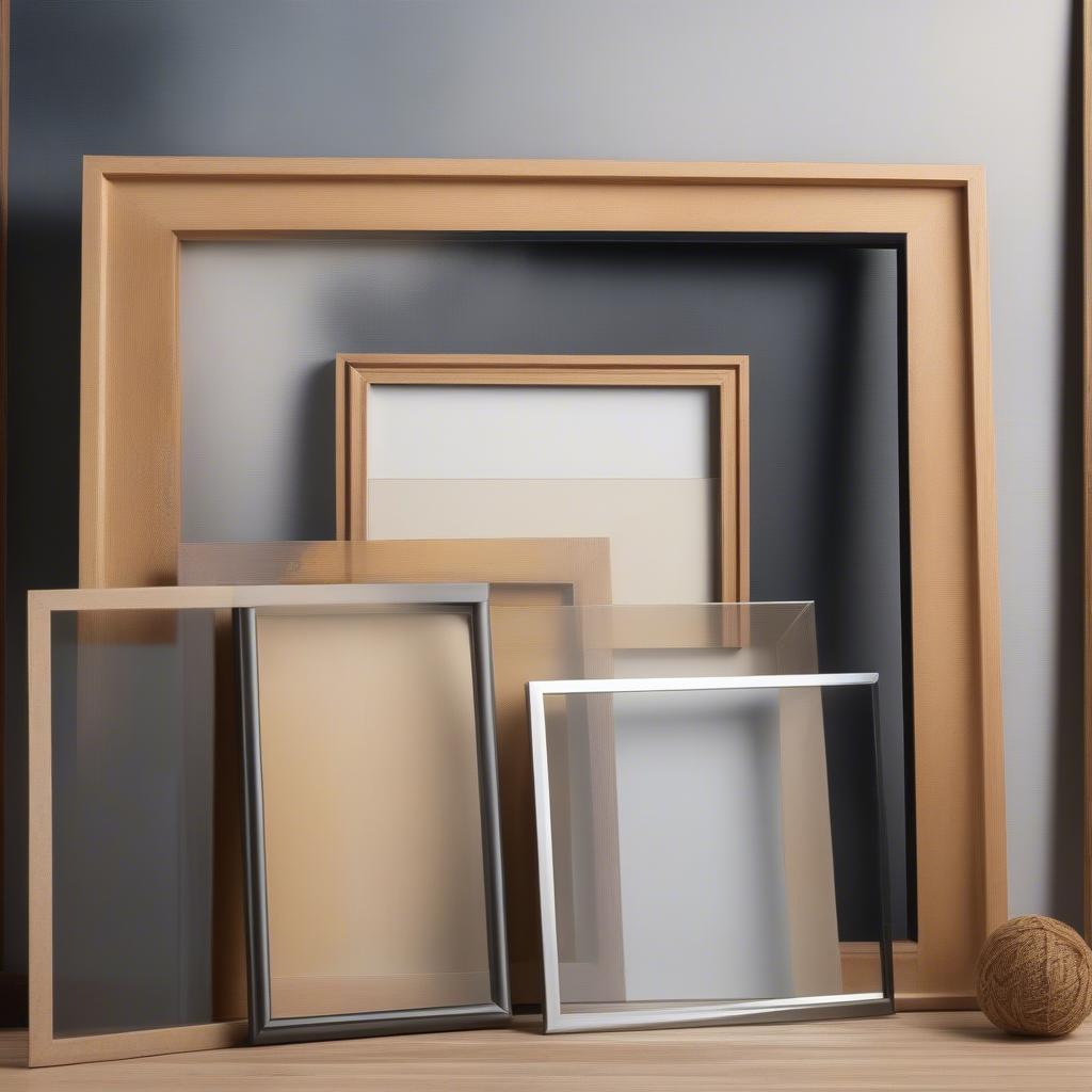 22x22 Frame Material Options: Wood, Metal, Acrylic