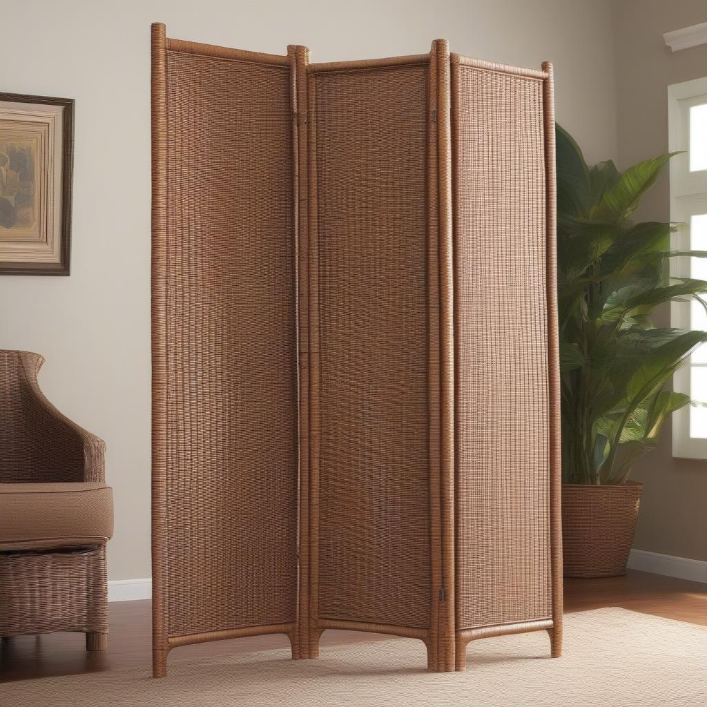 Stylish Wicker Room Divider using 22x44 Panels