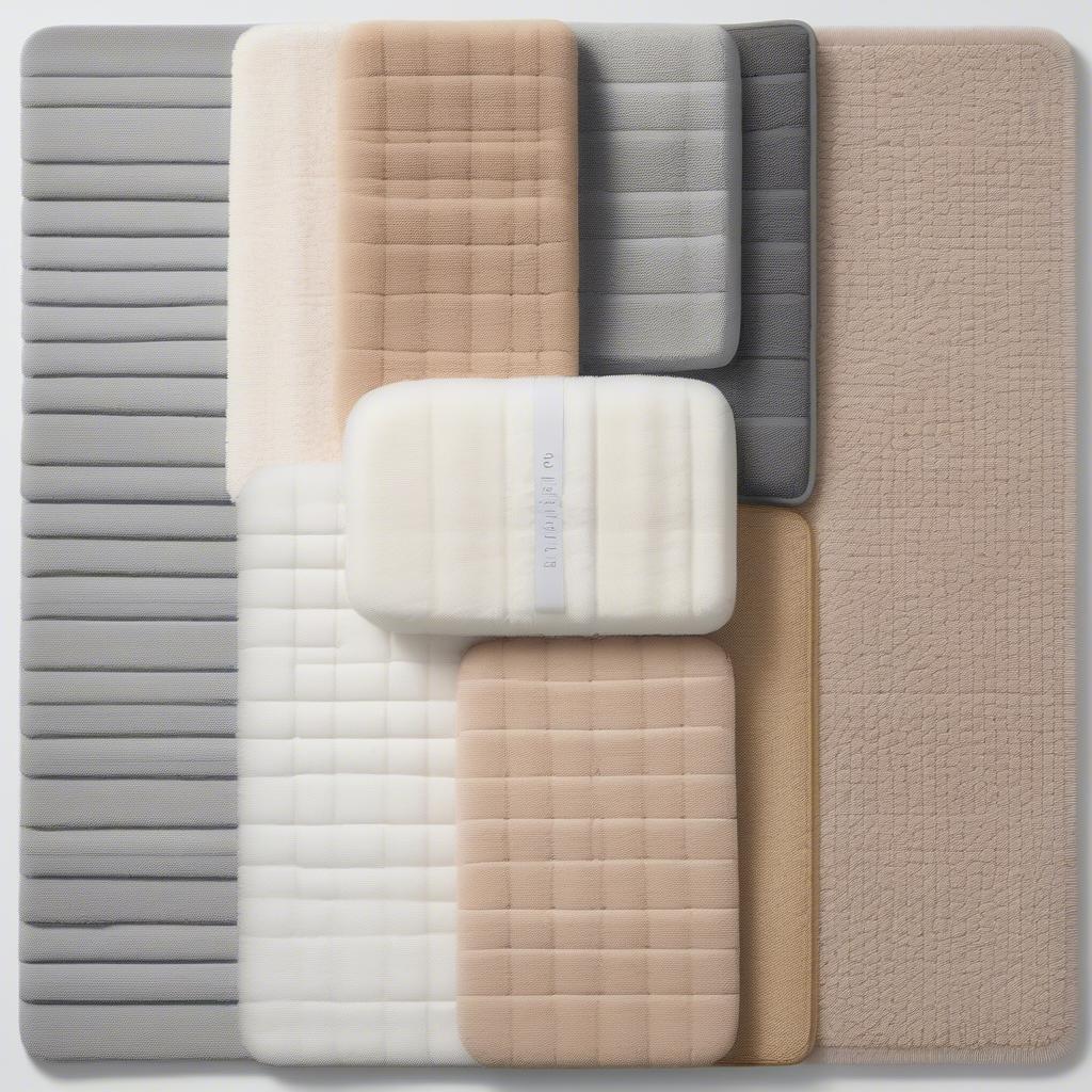 Different 24x36 Bath Mat Materials