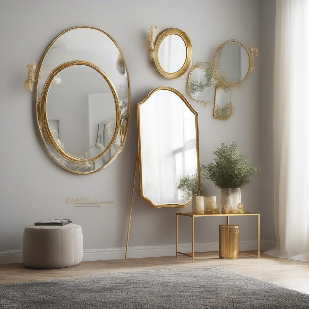 Finding 24x36 Gold Mirrors Online