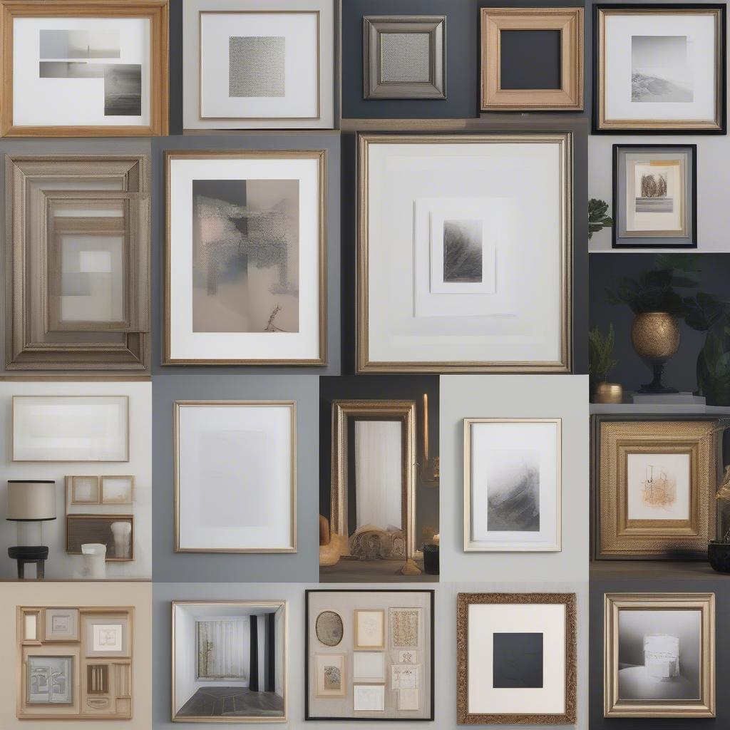 Various 25x25 Gallery Frame Styles