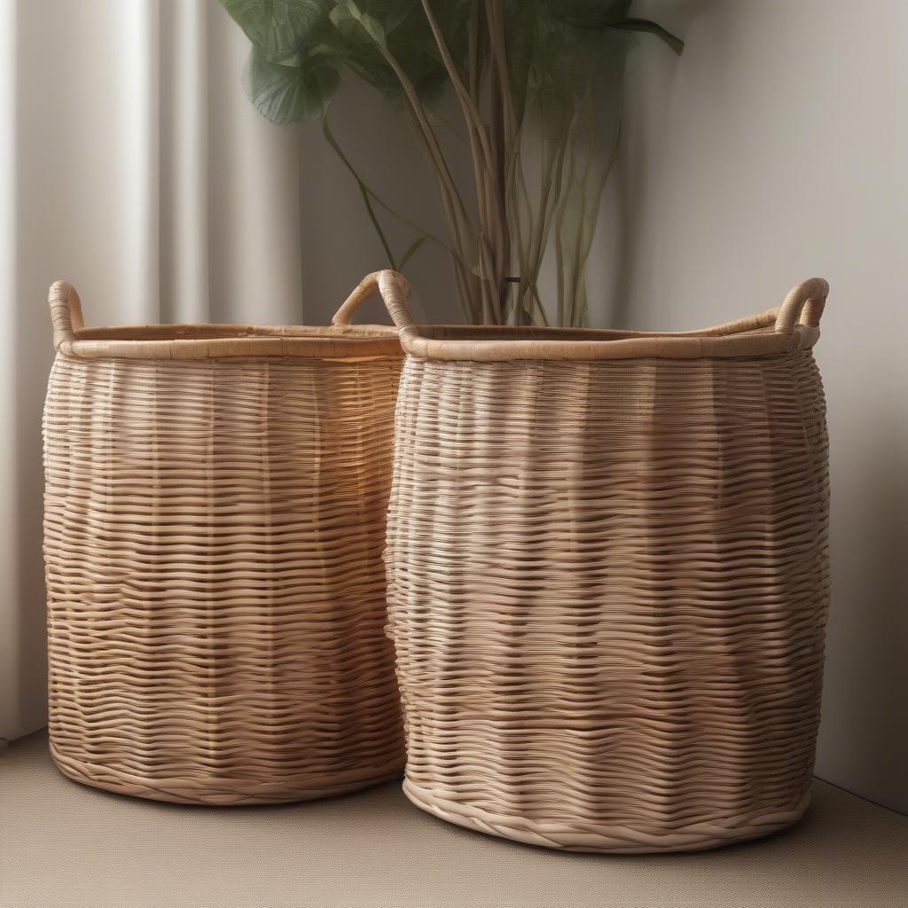 Comparing 45 x 22 Wicker and Rattan Baskets