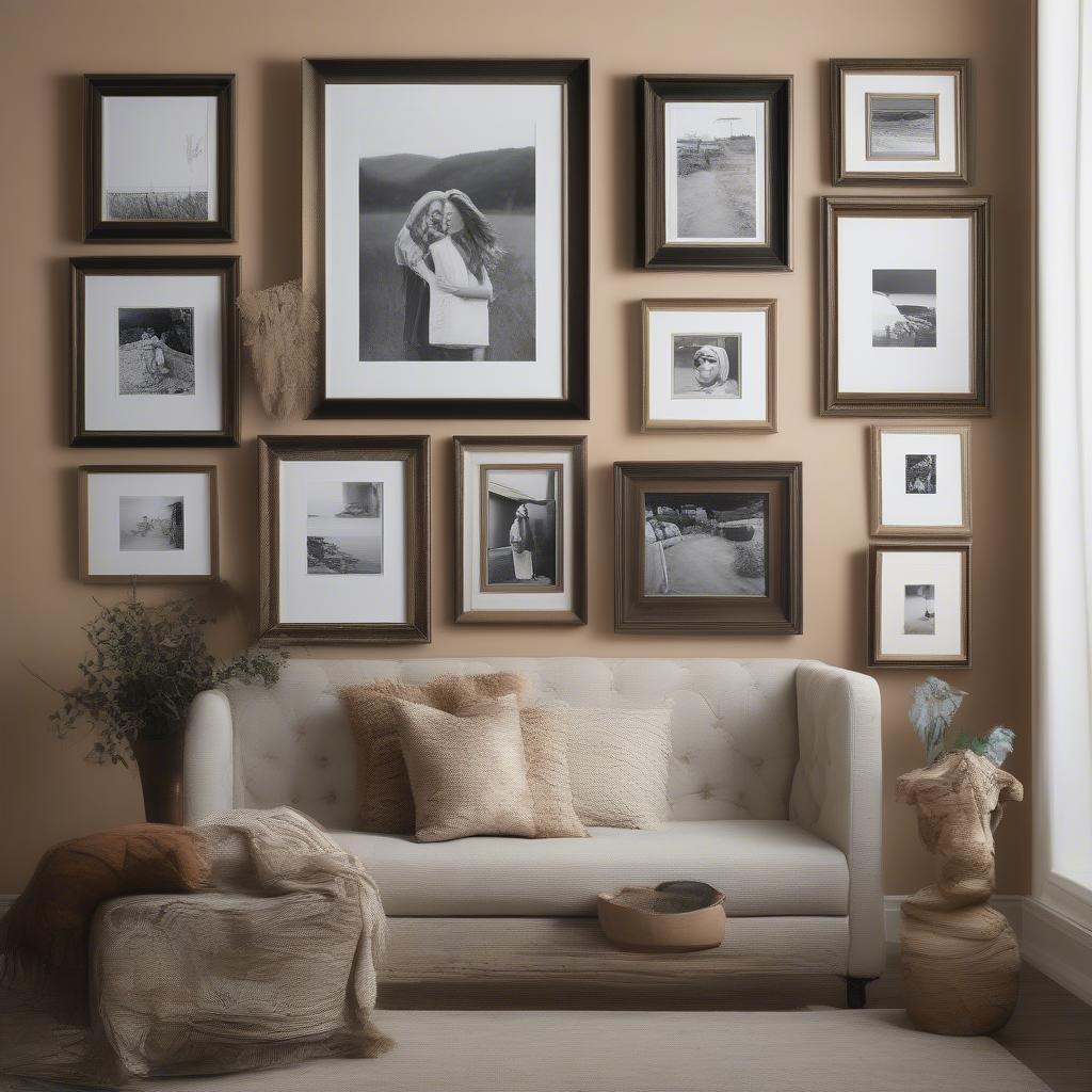 A Gallery Wall Featuring 5x7 Picture Frames