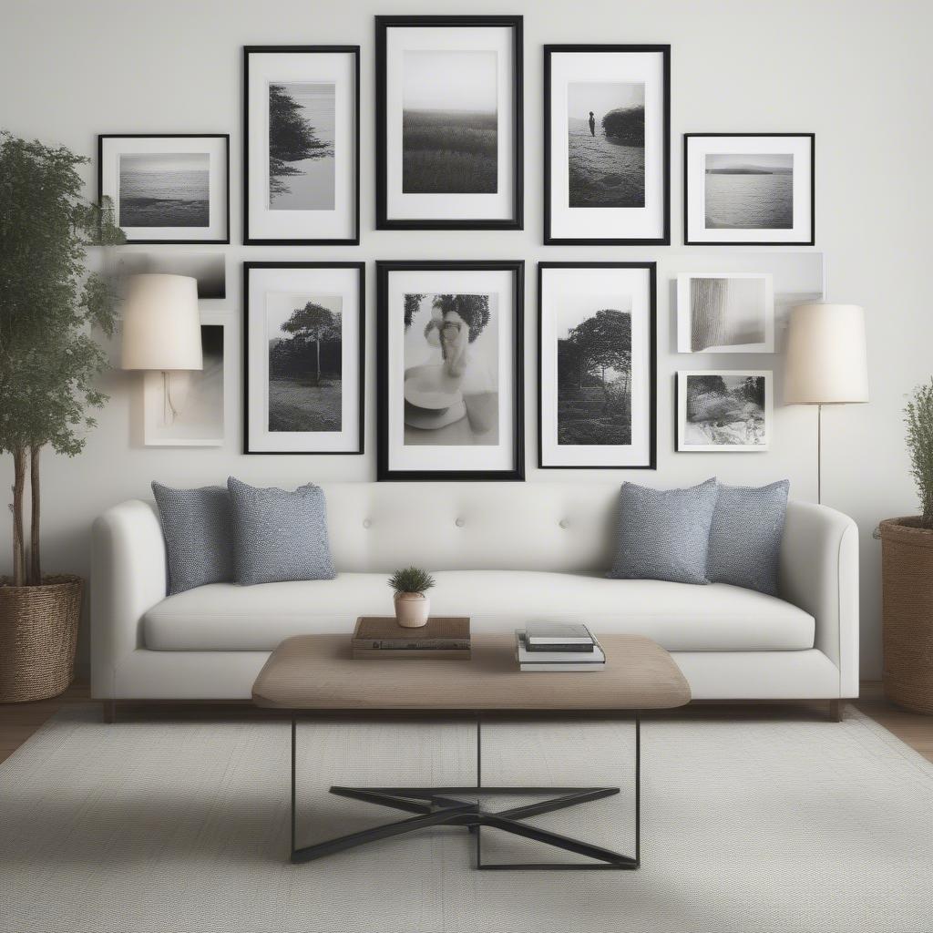 Creative 5x7 Frame Gallery Wall Layouts