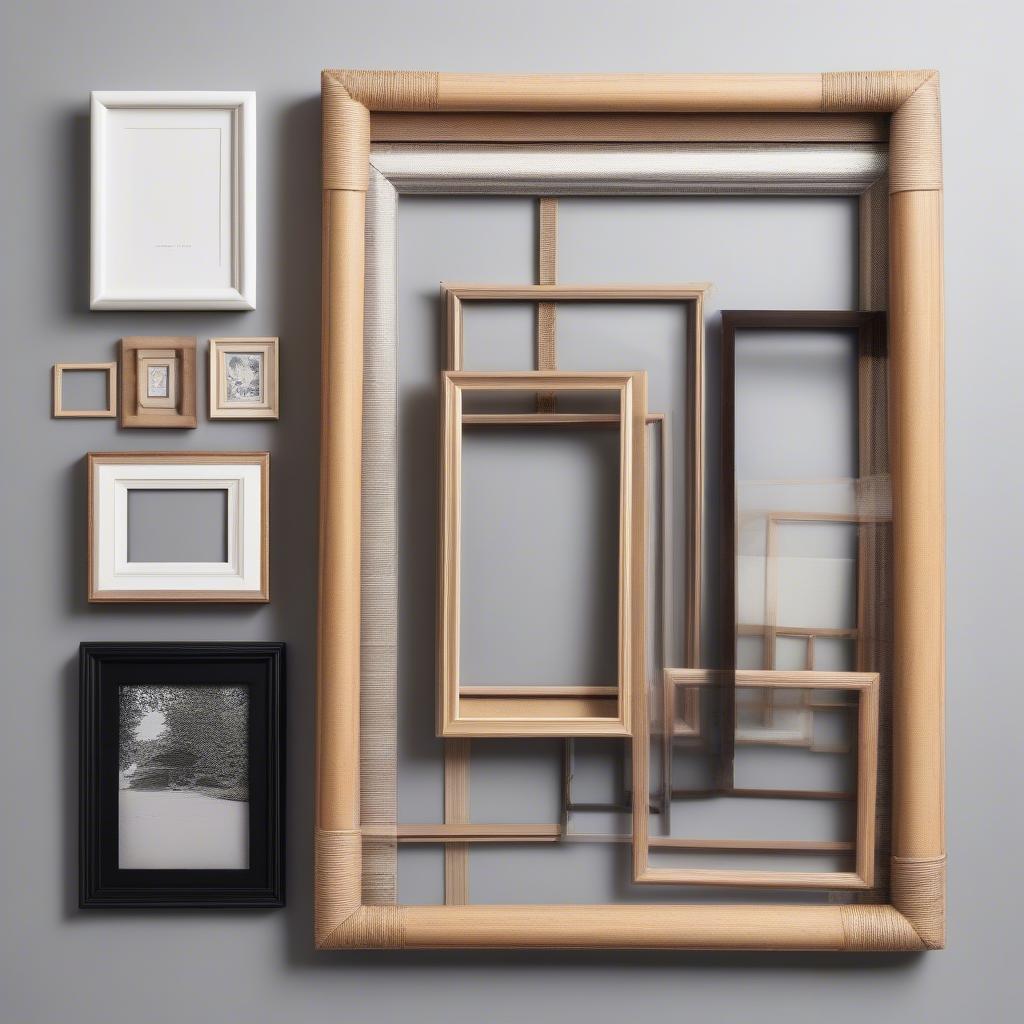 Variety of 5x7 Frames in Different Materials and Styles