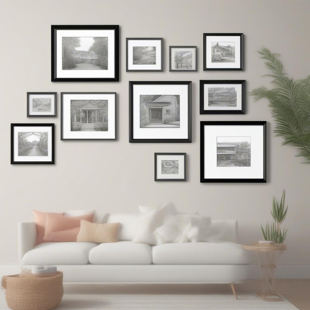 Different Framing Styles for 5x7 Prints, Including Single Frames, Gallery Walls, and Collage Frames