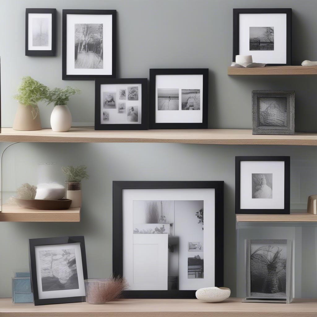 Displaying 8x10 Glass Frames in Different Settings - Wall, Tabletop, Shelf