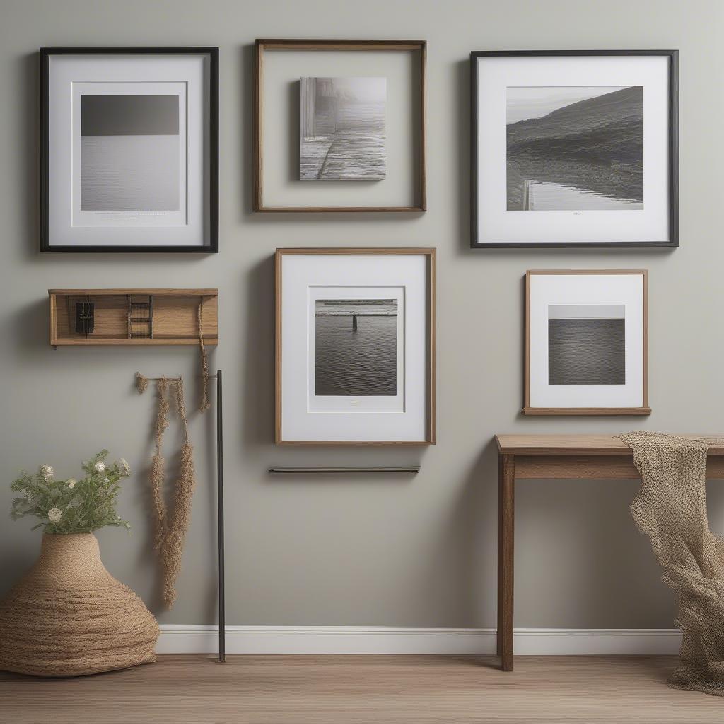 8x10 Hanging Frame Material Options: Wood and Metal