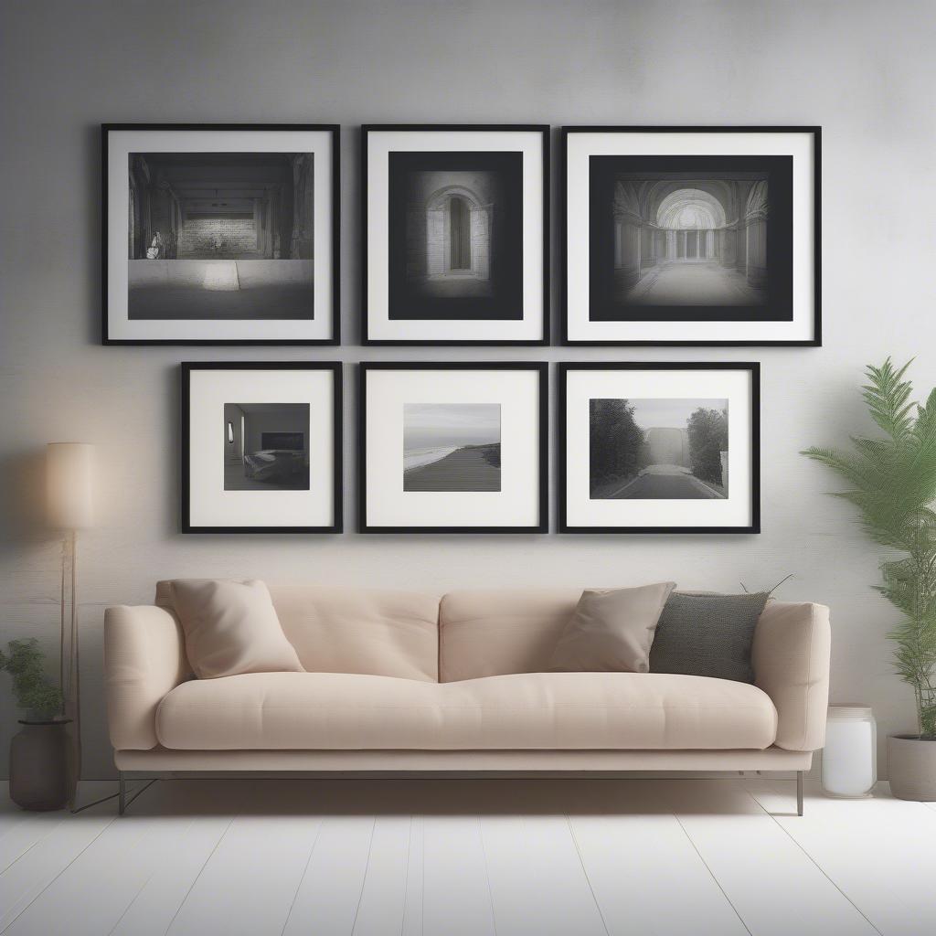 8x10 Photo Frames on a Wall