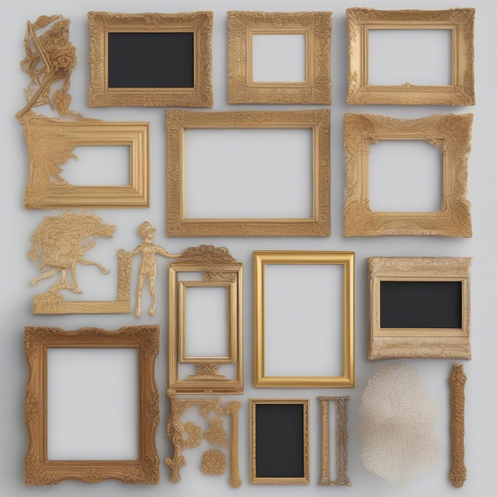 Variety of 8x8 Gold Frames