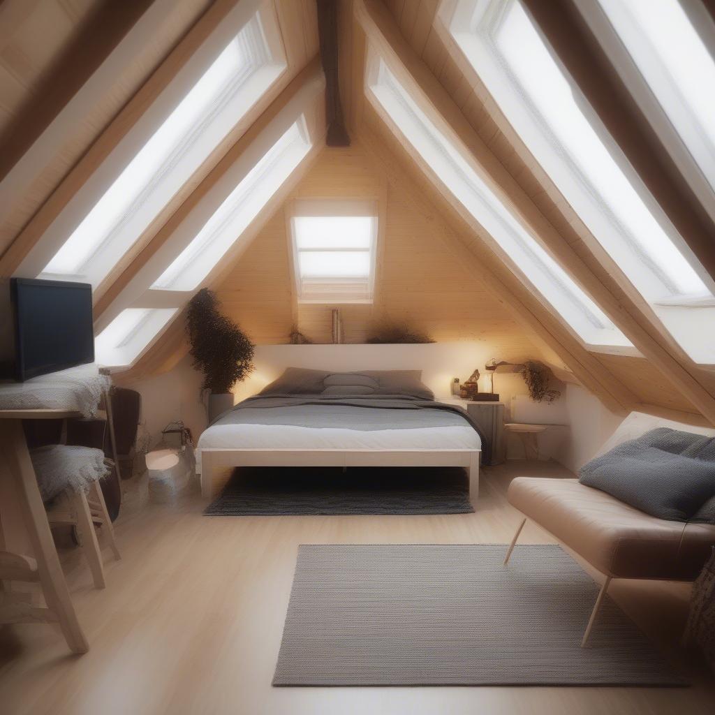 A-Frame House with Loft Space