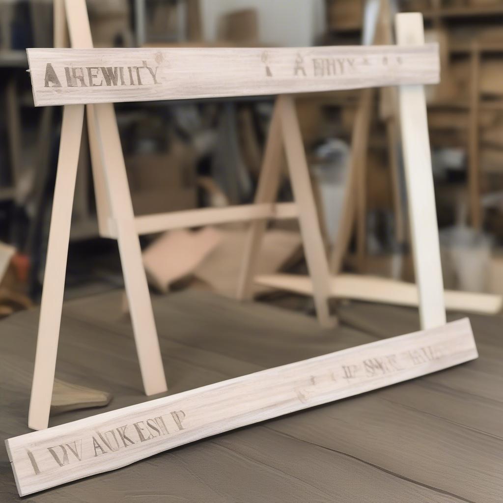 DIY a-frame sign wood project