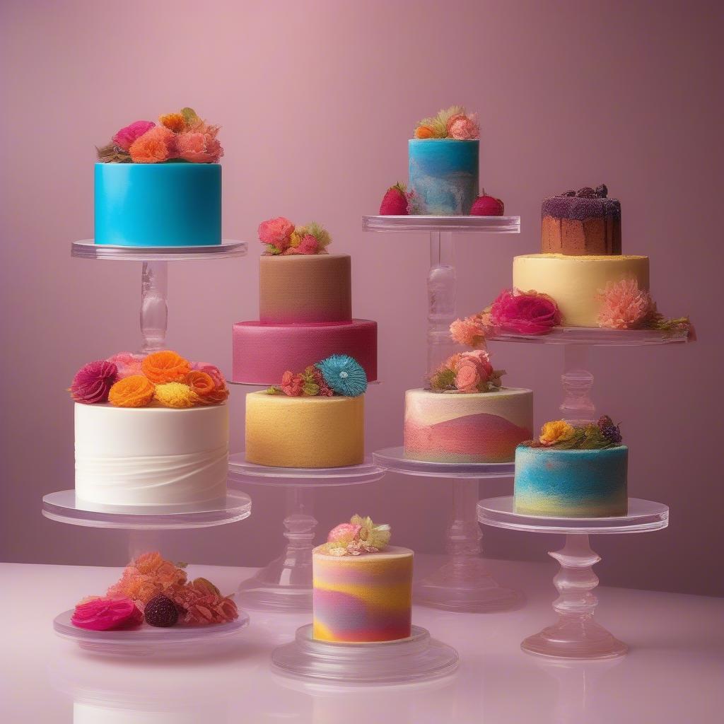 Acrylic Cake Risers Display