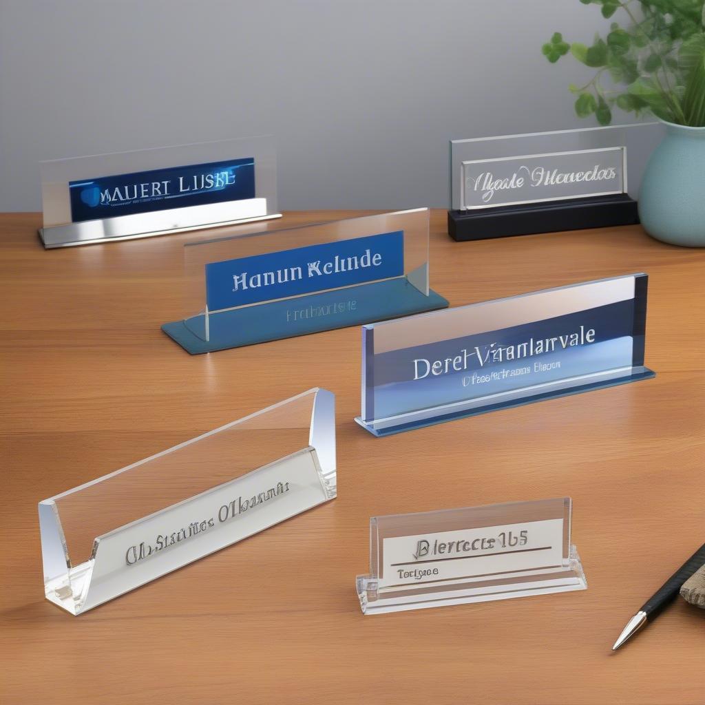 Acrylic Desk Name Plates from Online Retailers