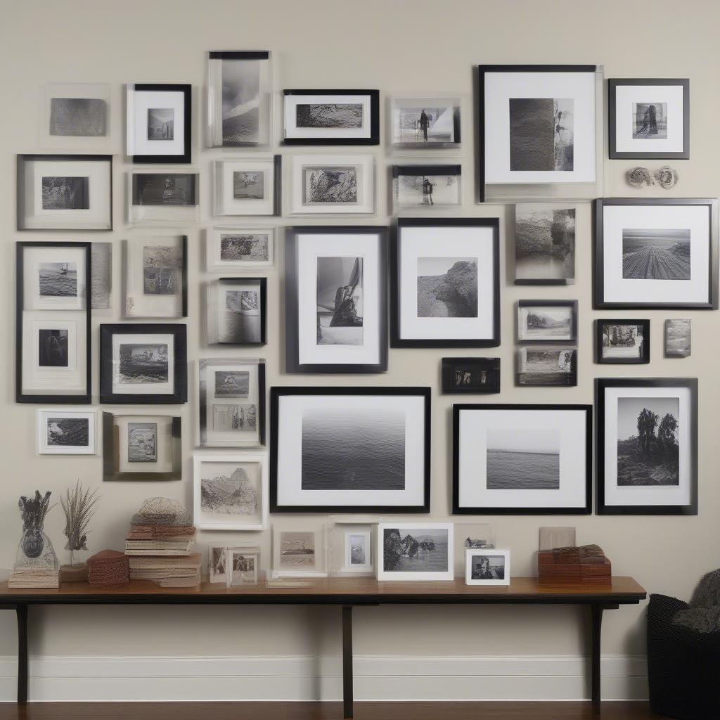 Gallery Wall with Acrylic Hanging Frames