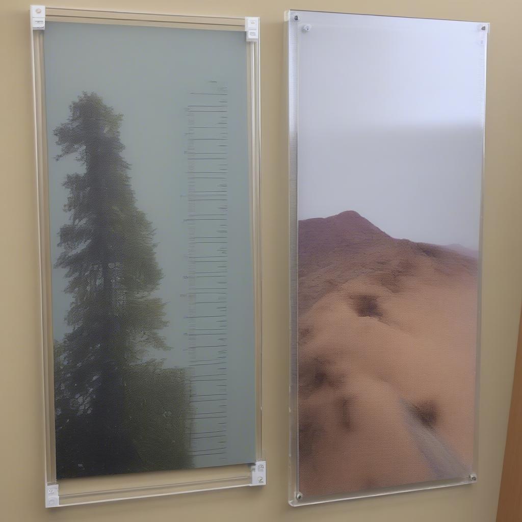 Comparison of different acrylic thicknesses for 24x36 poster frames.