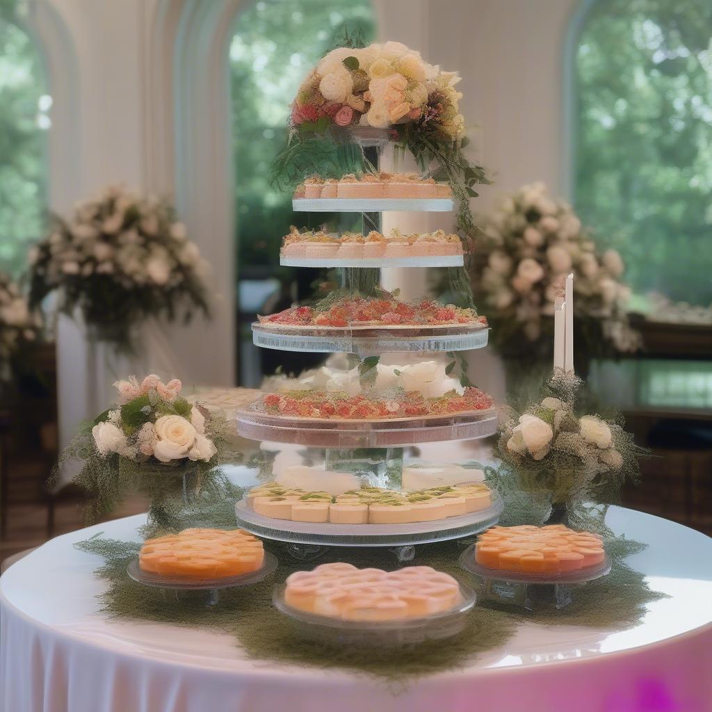 Acrylic Sweet Stand at a Wedding